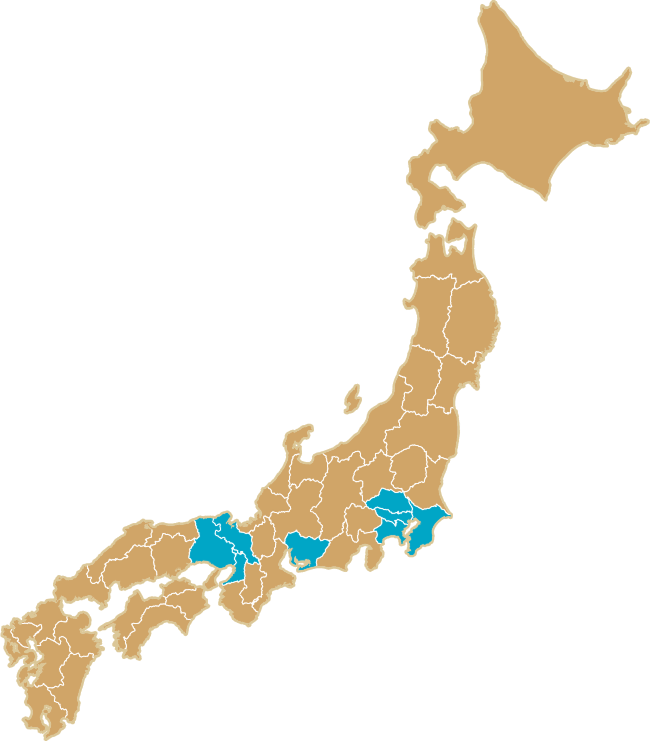 サービス提供エリアマップ